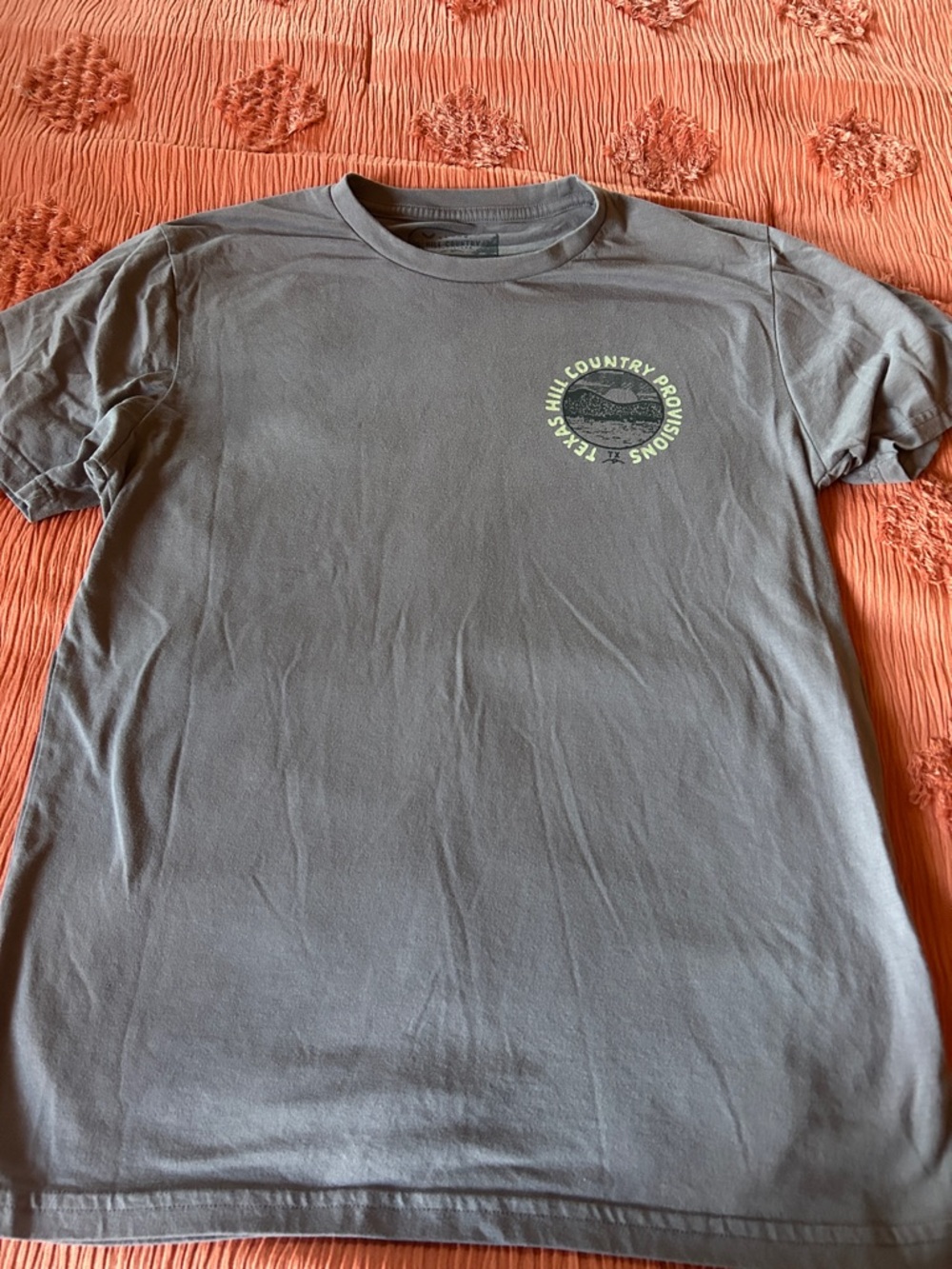 Charcoal/purple Short-Sleeve Graphic Crewneck Tee with Lime Logo